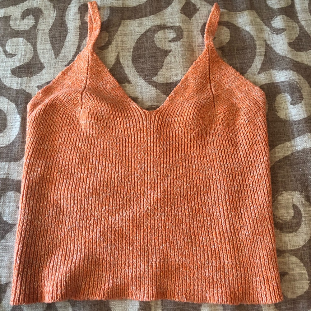 🍊🧡ORANGE SPARKLY TANK TOP🧡🍊
